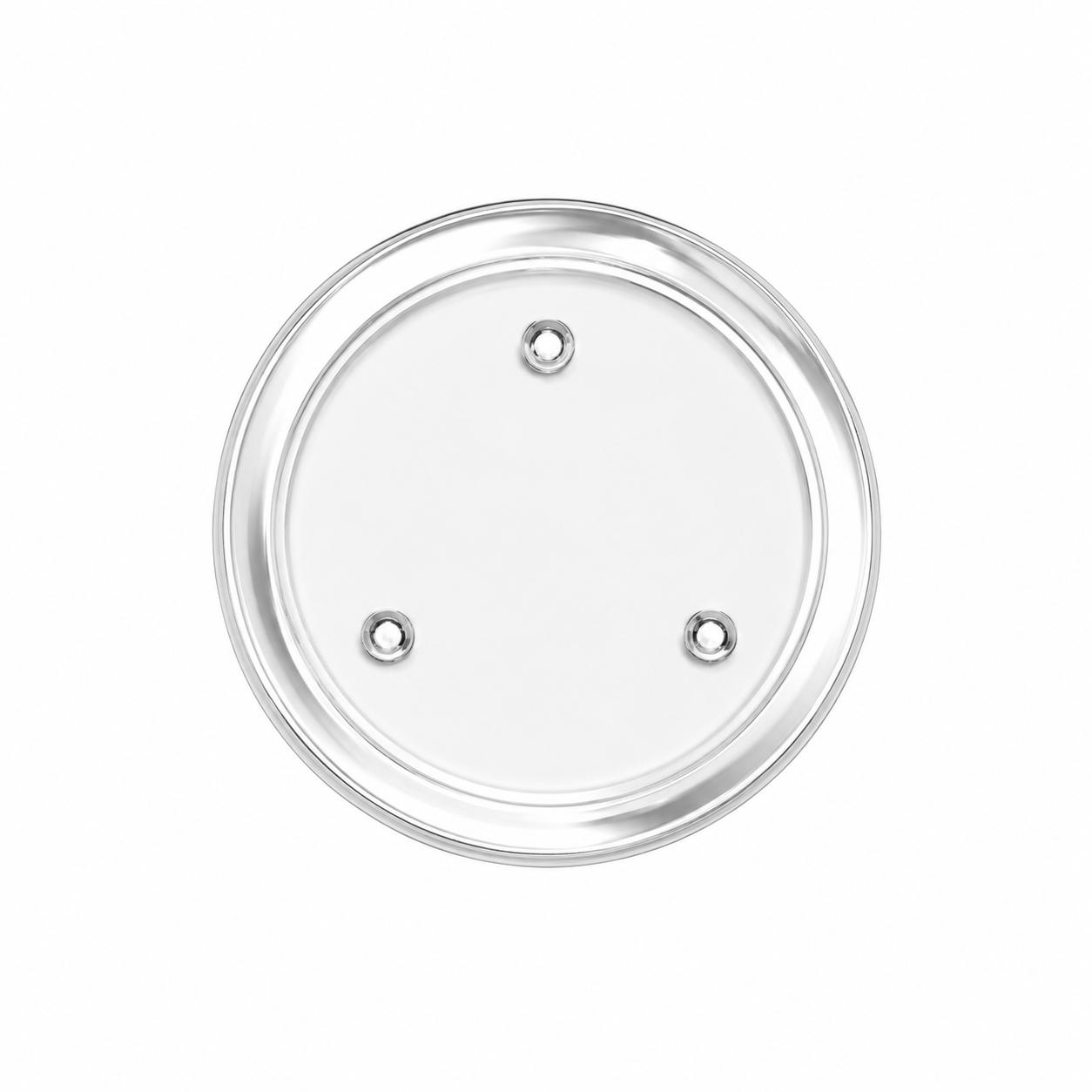 Glass candle disc 13cm