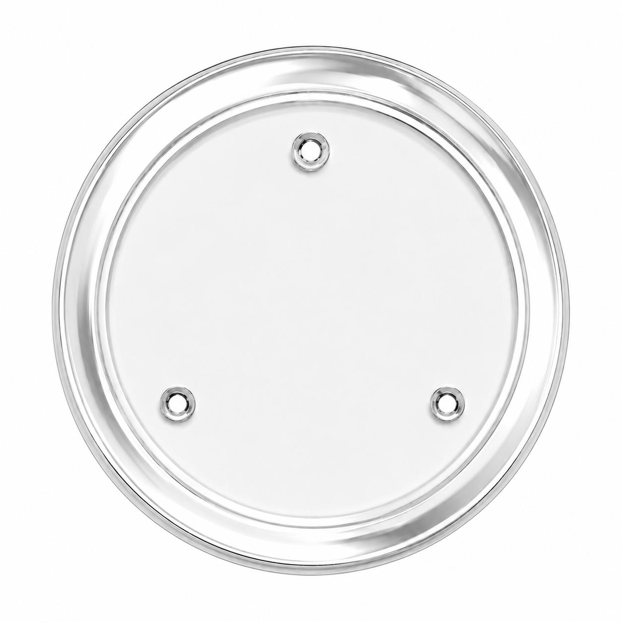 Glass candle disc 15.5cm