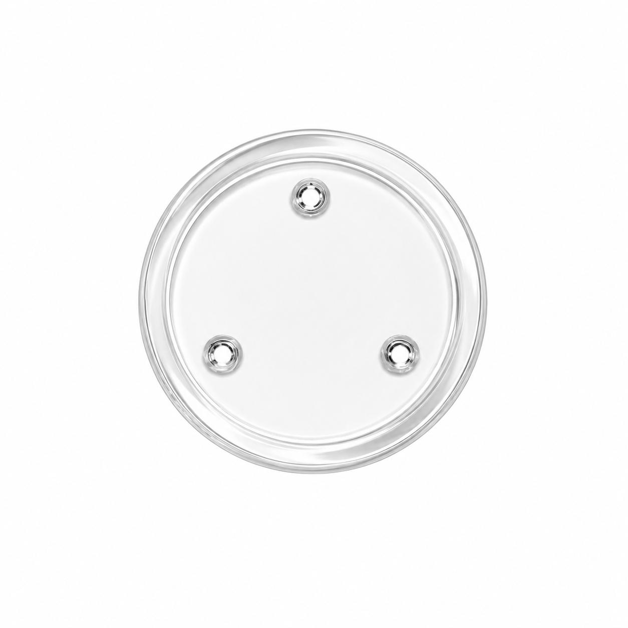 Glass candle disc 7.5cm