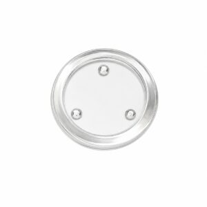 Glass candle disc 8cm