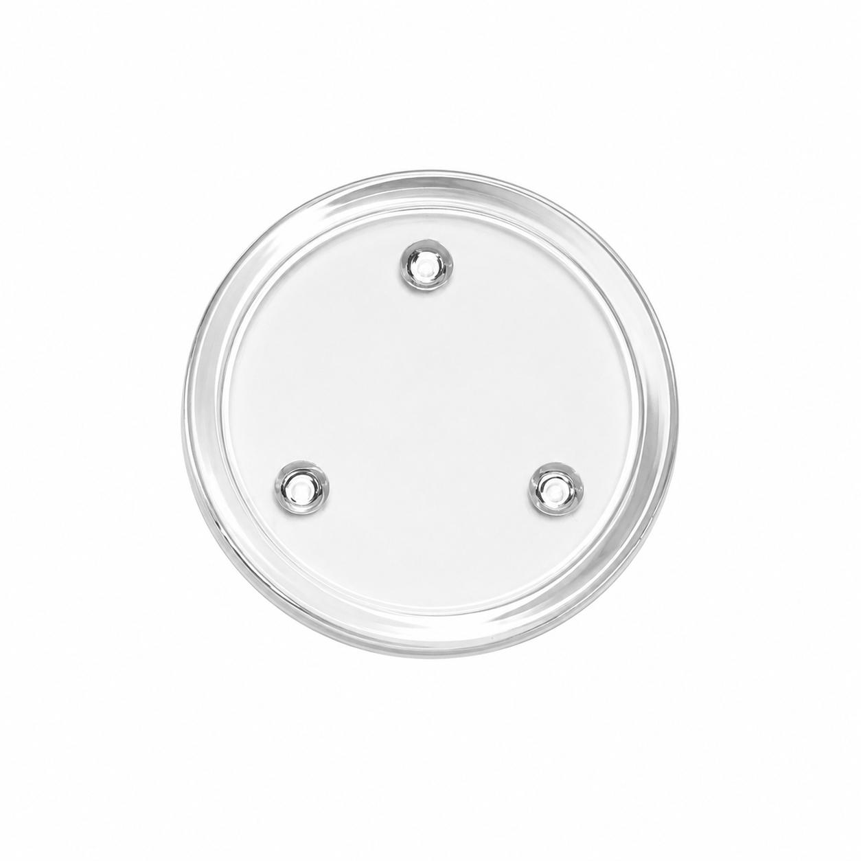 Glass candle disc 9.5cm