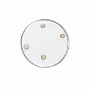 Glass candle disc 9cm