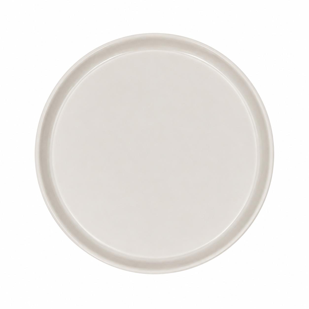 Ceramic lipped dinner plate
