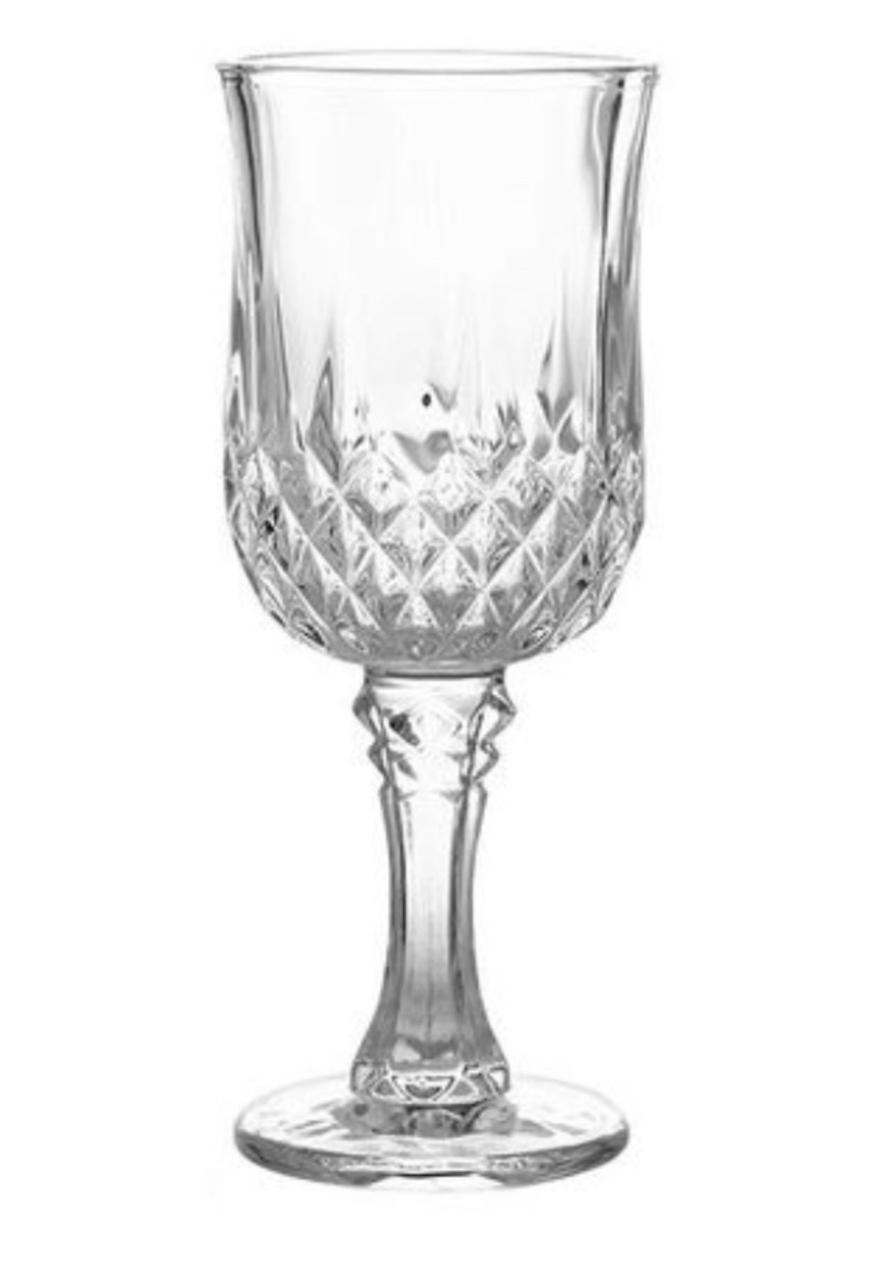 Crystal wine glass