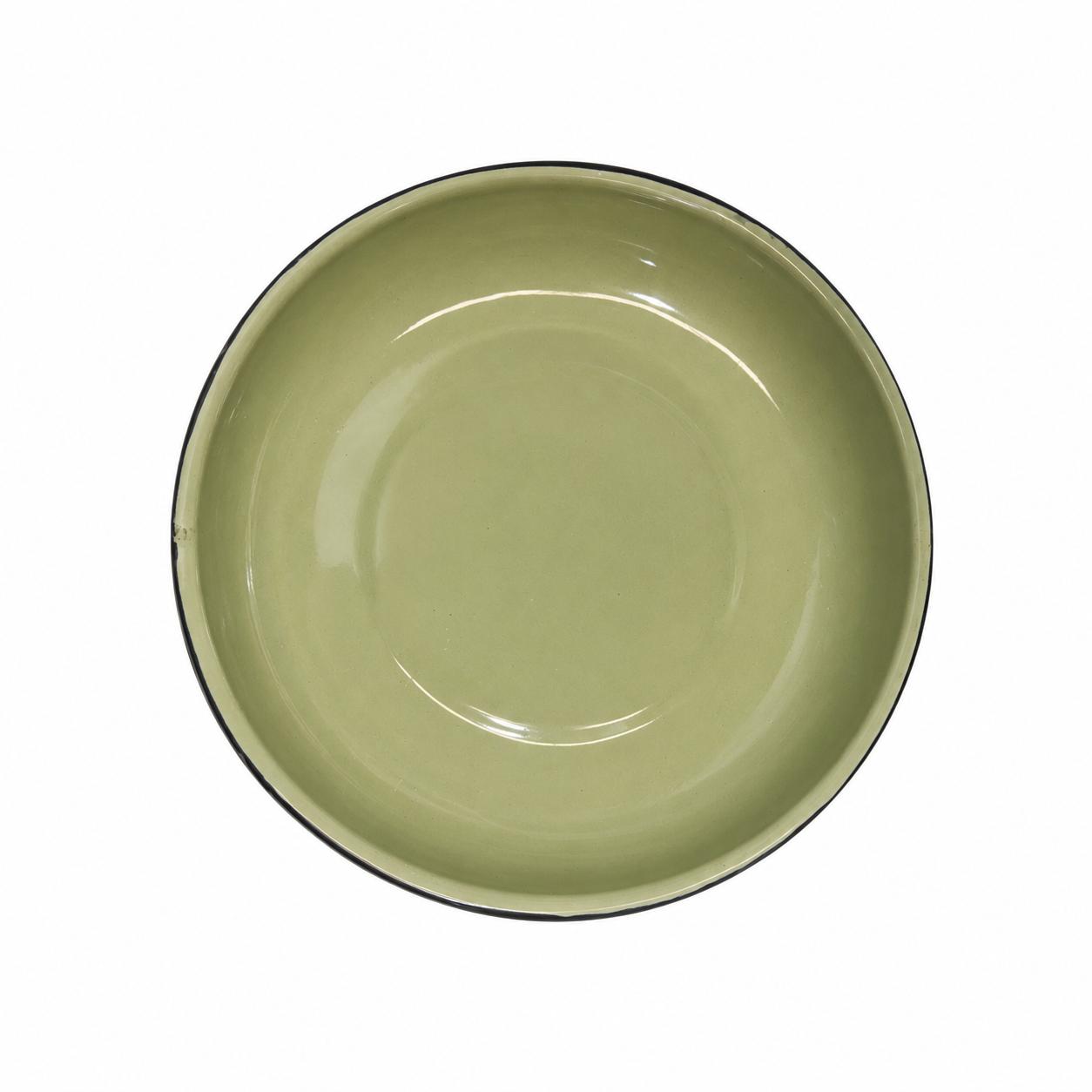 Enamel plate green