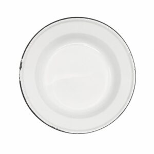 Enamel plate white