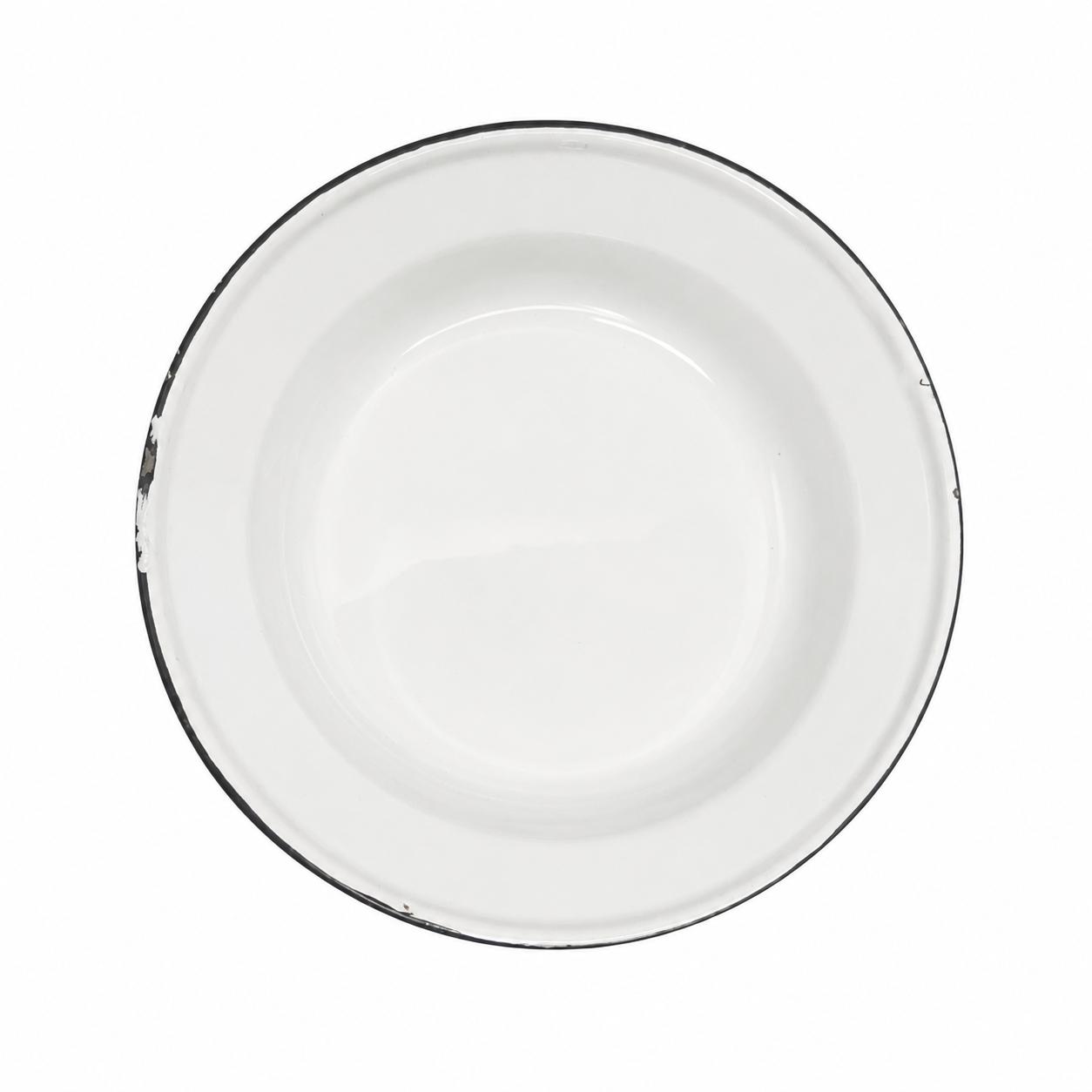 Enamel plate white