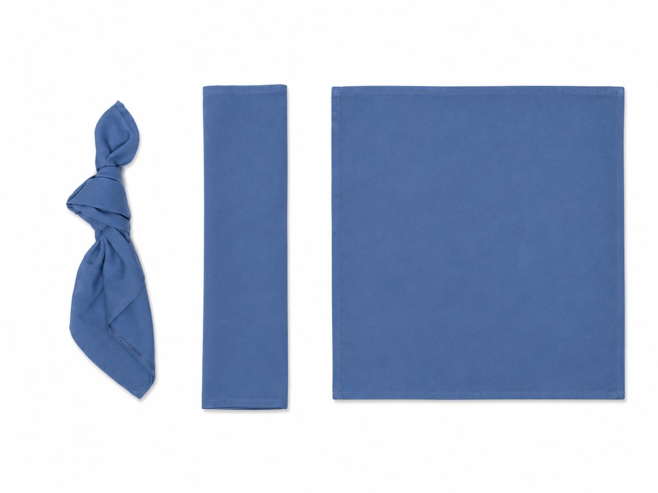 Faded blue napkin