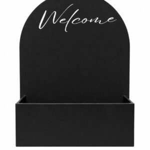Black flower box arched
