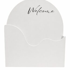 Flower box white curved