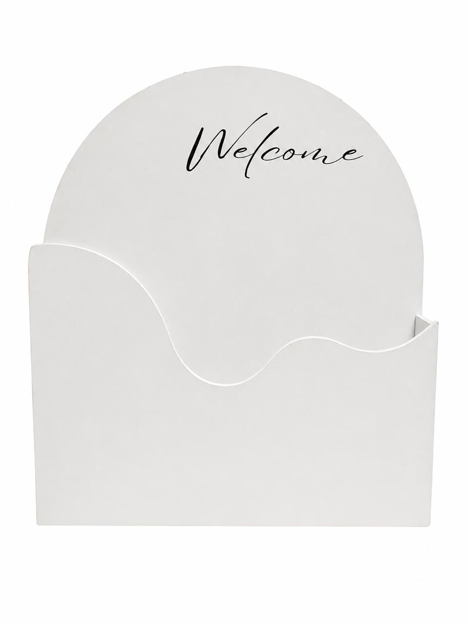 Flower box white curved