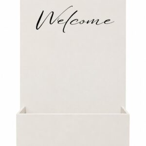 Flower box white rectangular