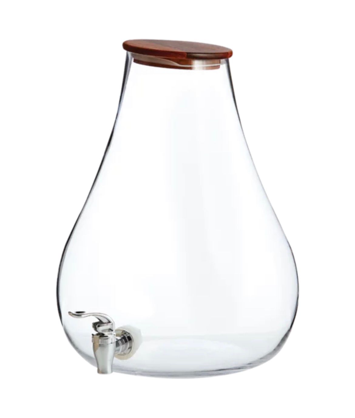 Glass wooden lid dispenser