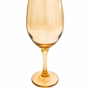 Gold/ amber wine glass