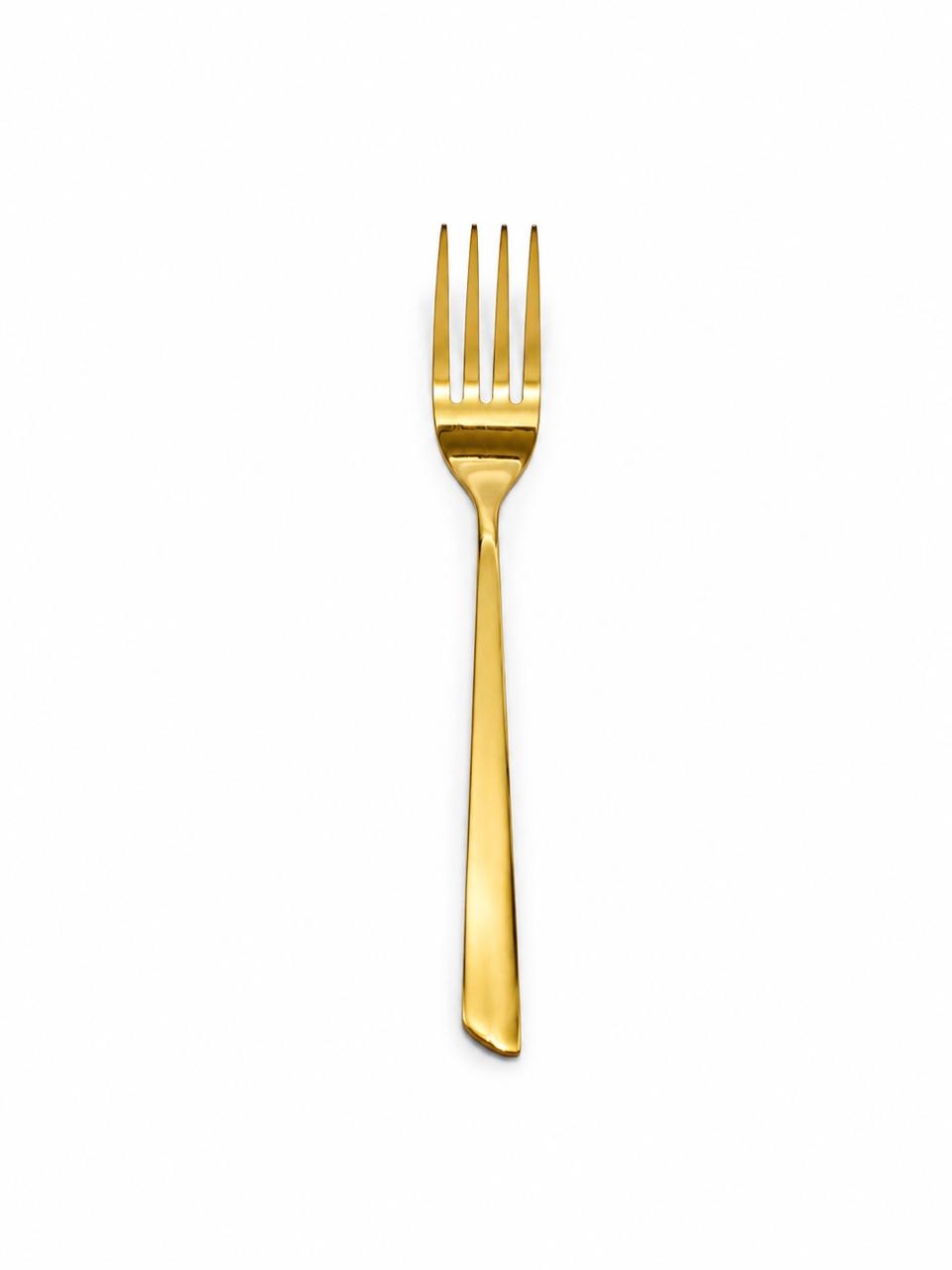 Gold cake fork