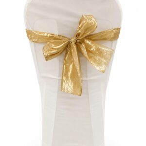 Gold chair tie