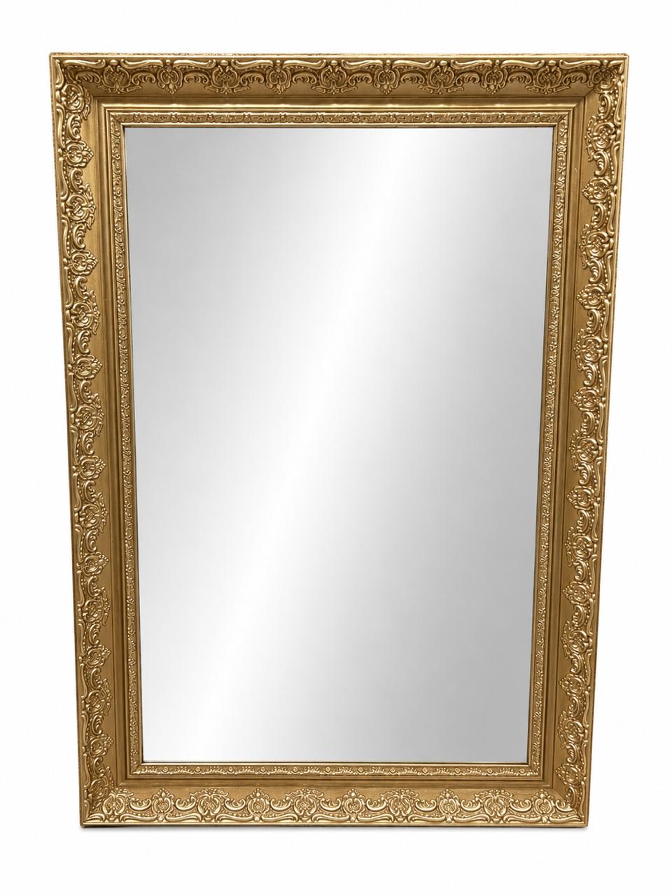 Gold embossed mirror