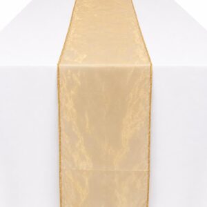 Gold organza runner