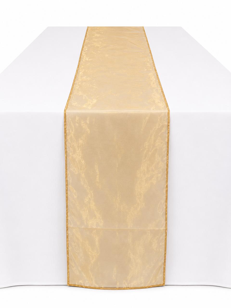 Gold organza runner