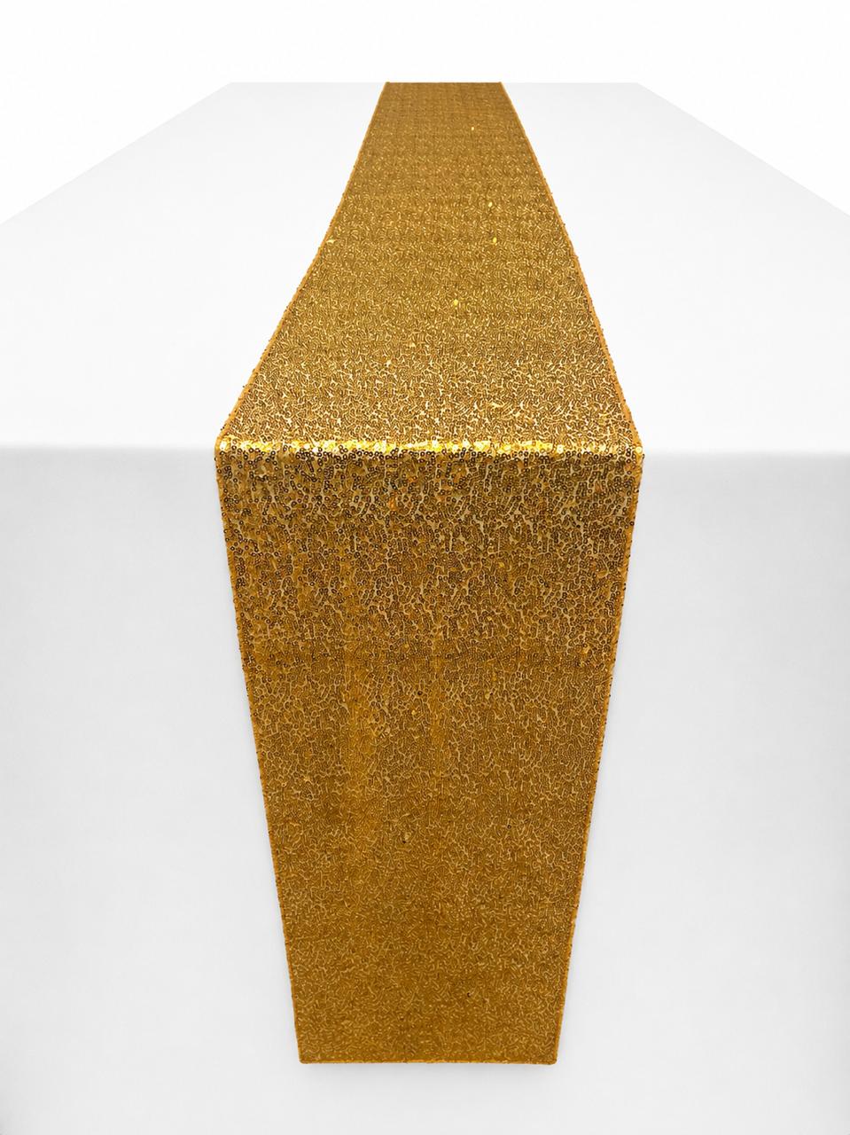 Gold sequin runner