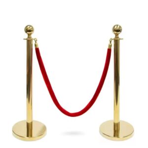 Gold stanchion set