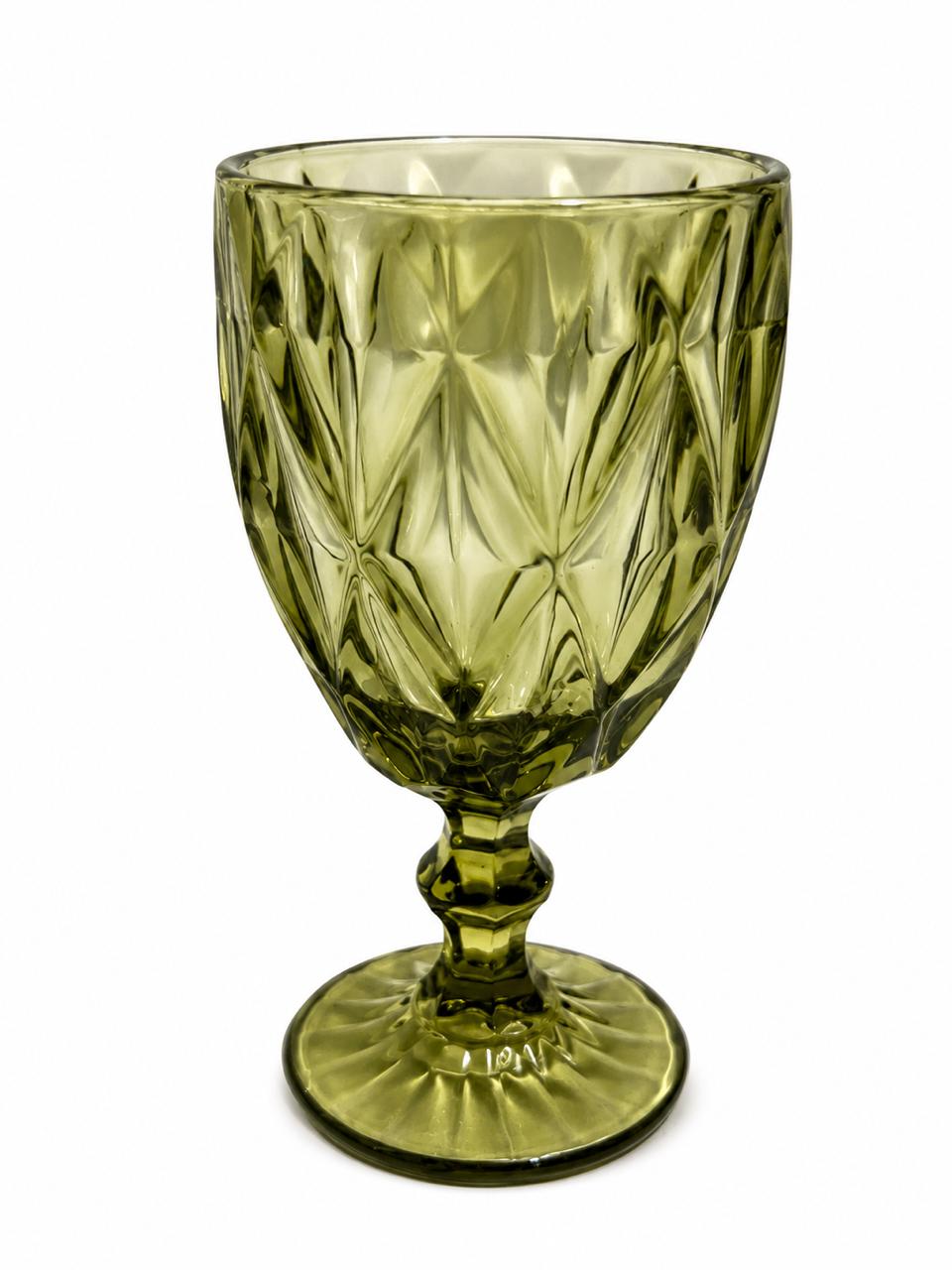 Green wine glass