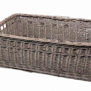 Grey blanket basket
