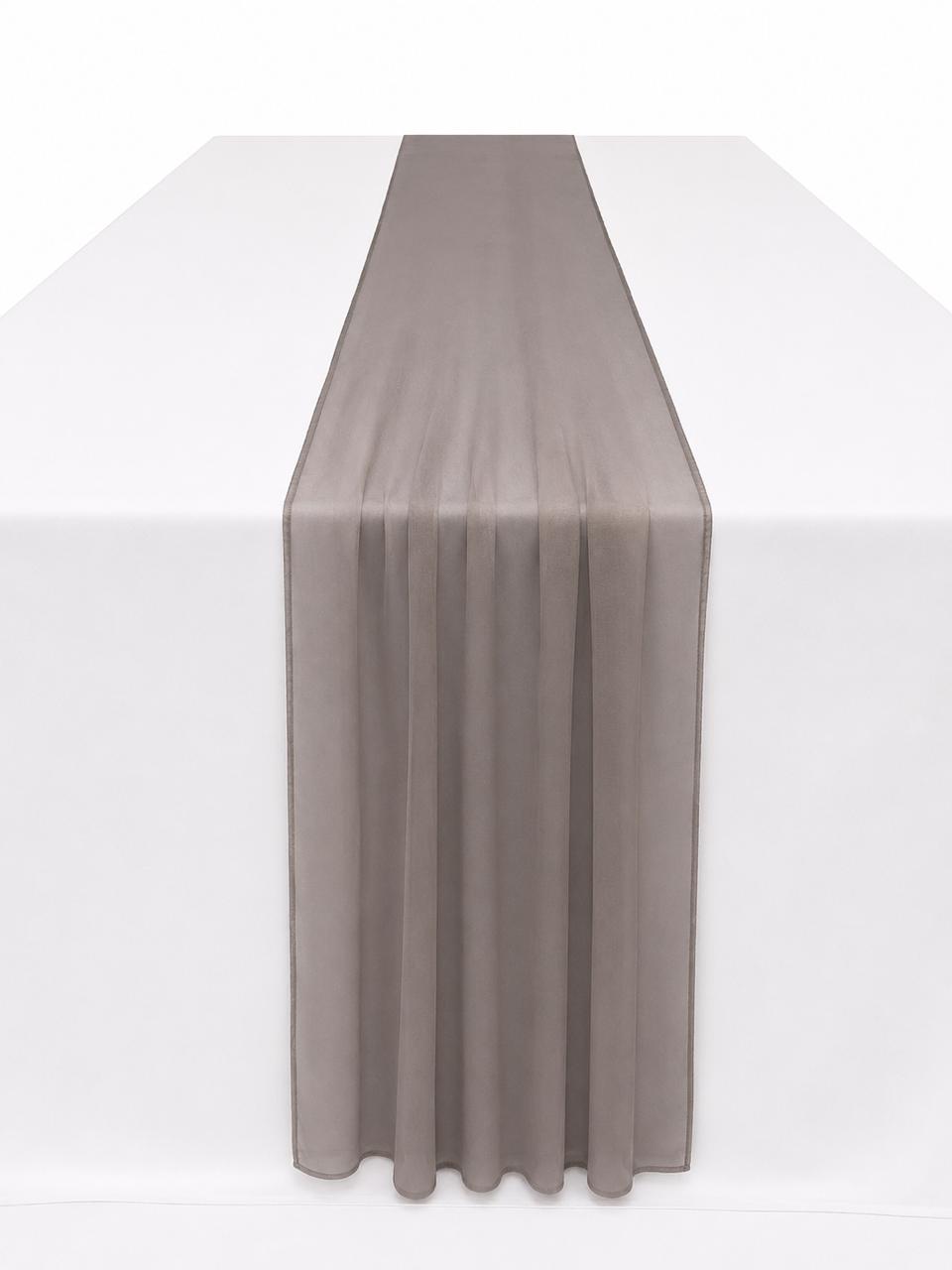 Grey tulle runner