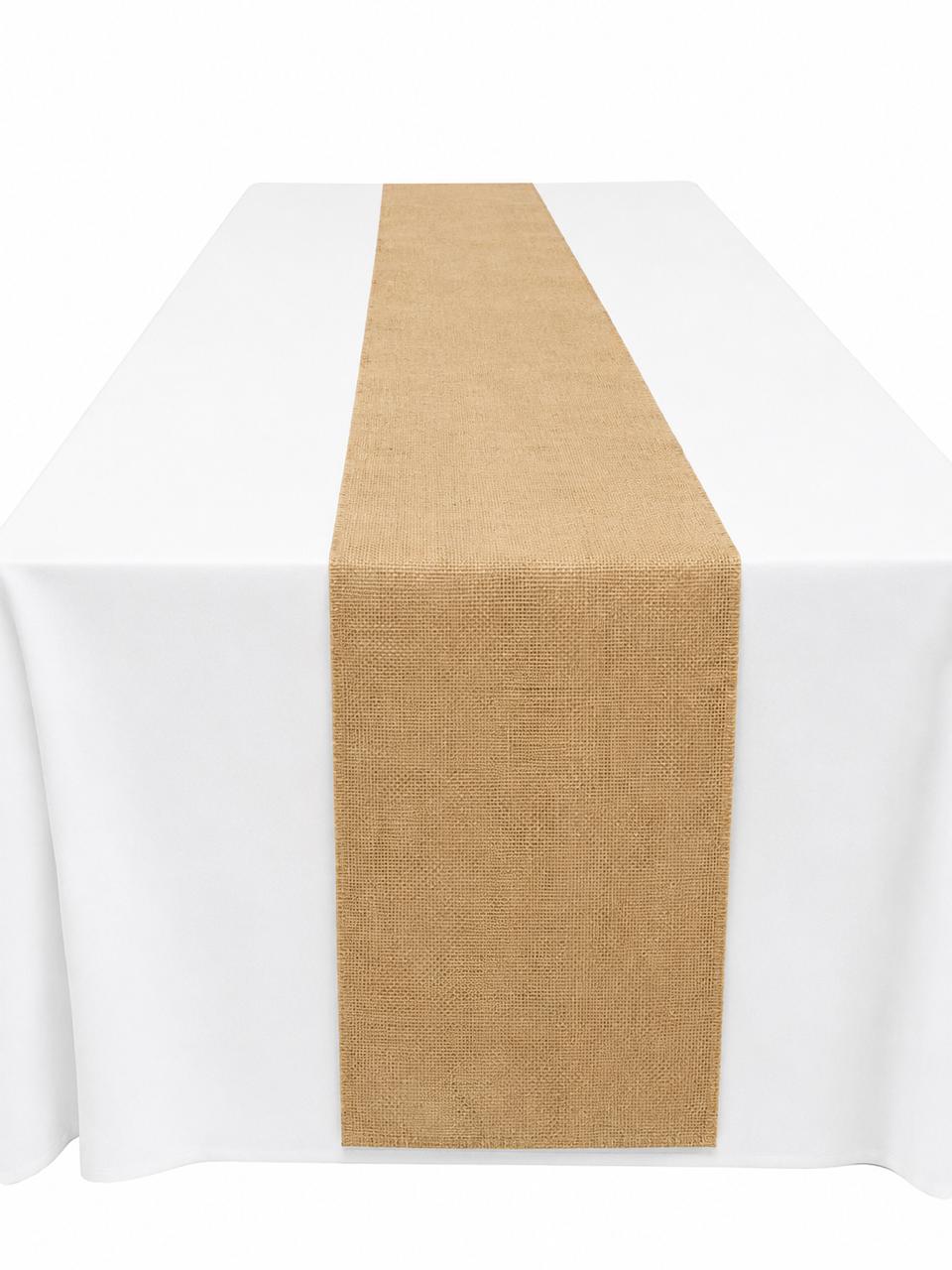 Hessian stitched runner
