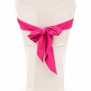Hot pink triangle chair tie