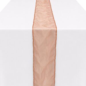 Light brown organza runner