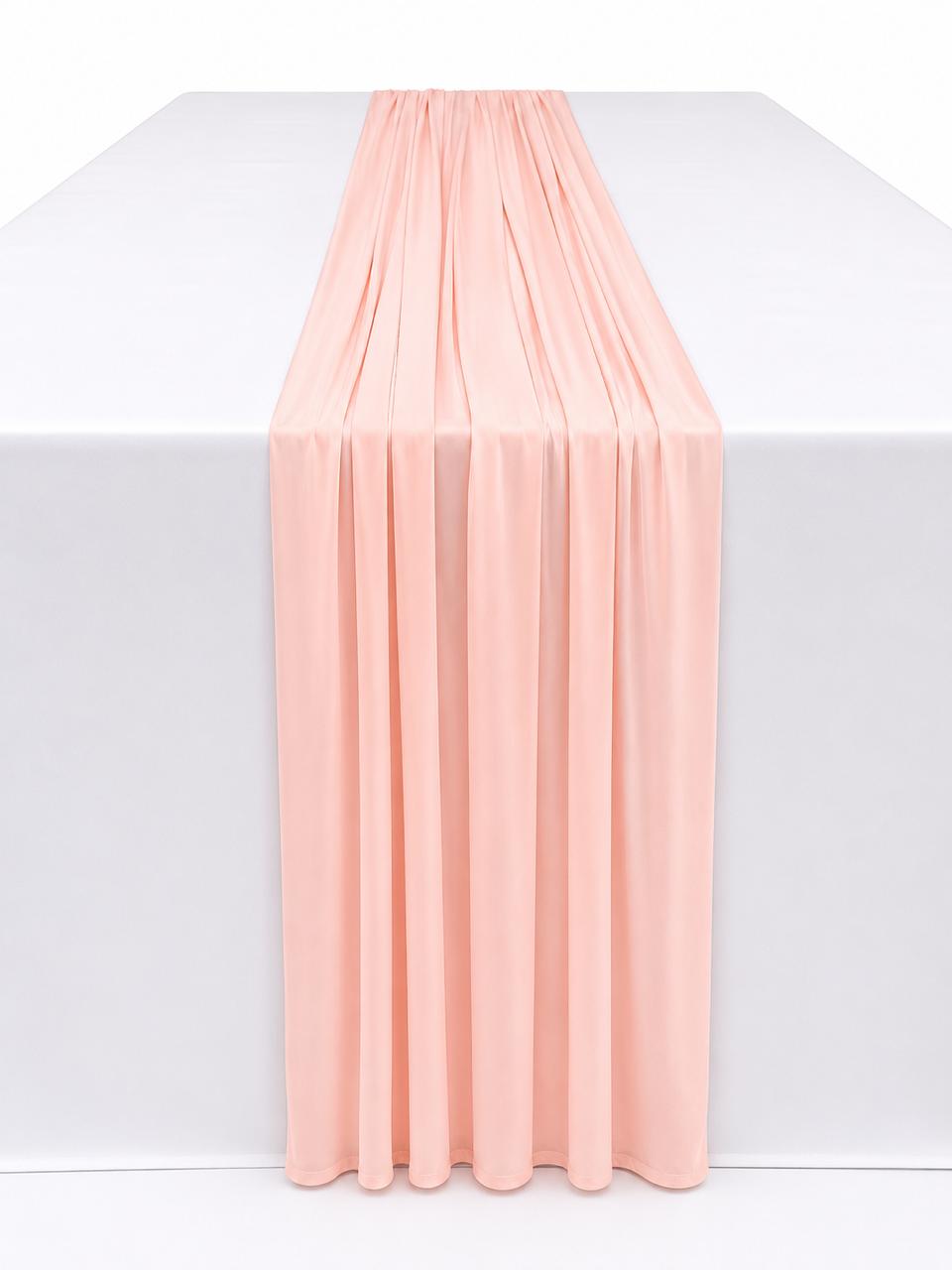 Light pink mesh runner
