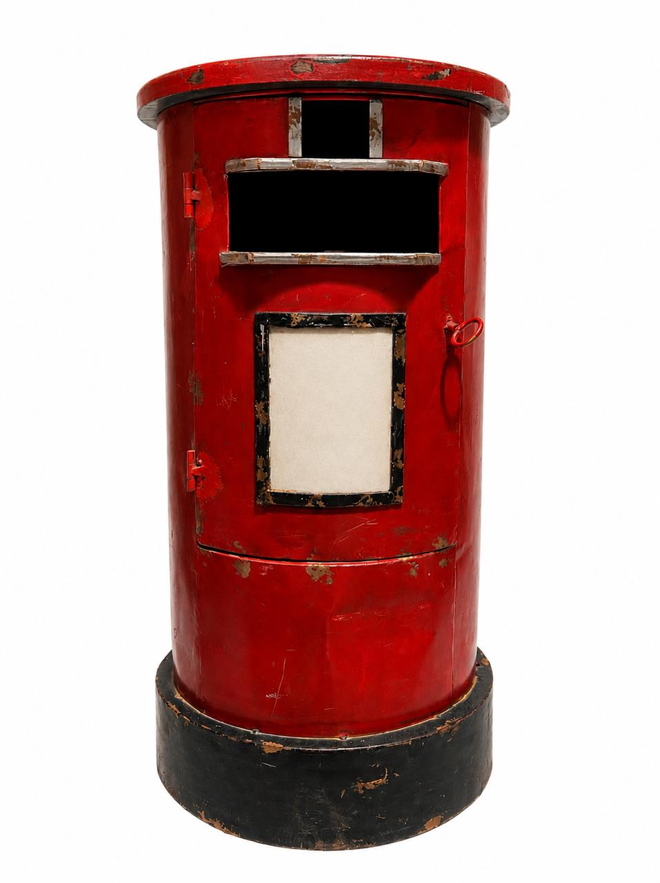 Maroon post box gift box