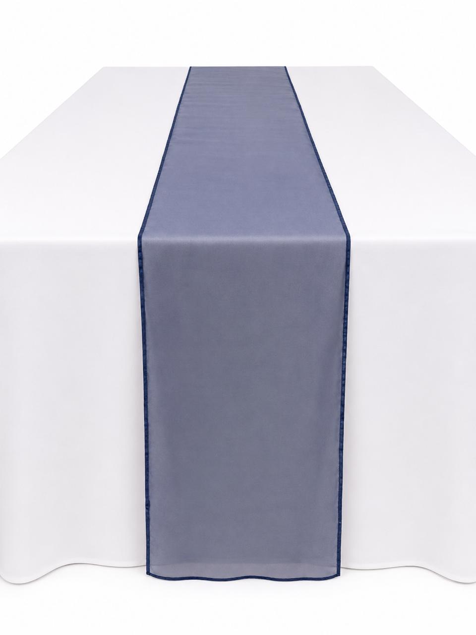 Navy organza runner