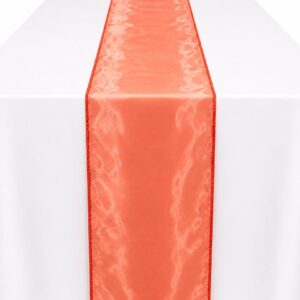 Orange organza runner