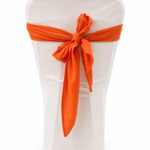 Orange triangle chair tie