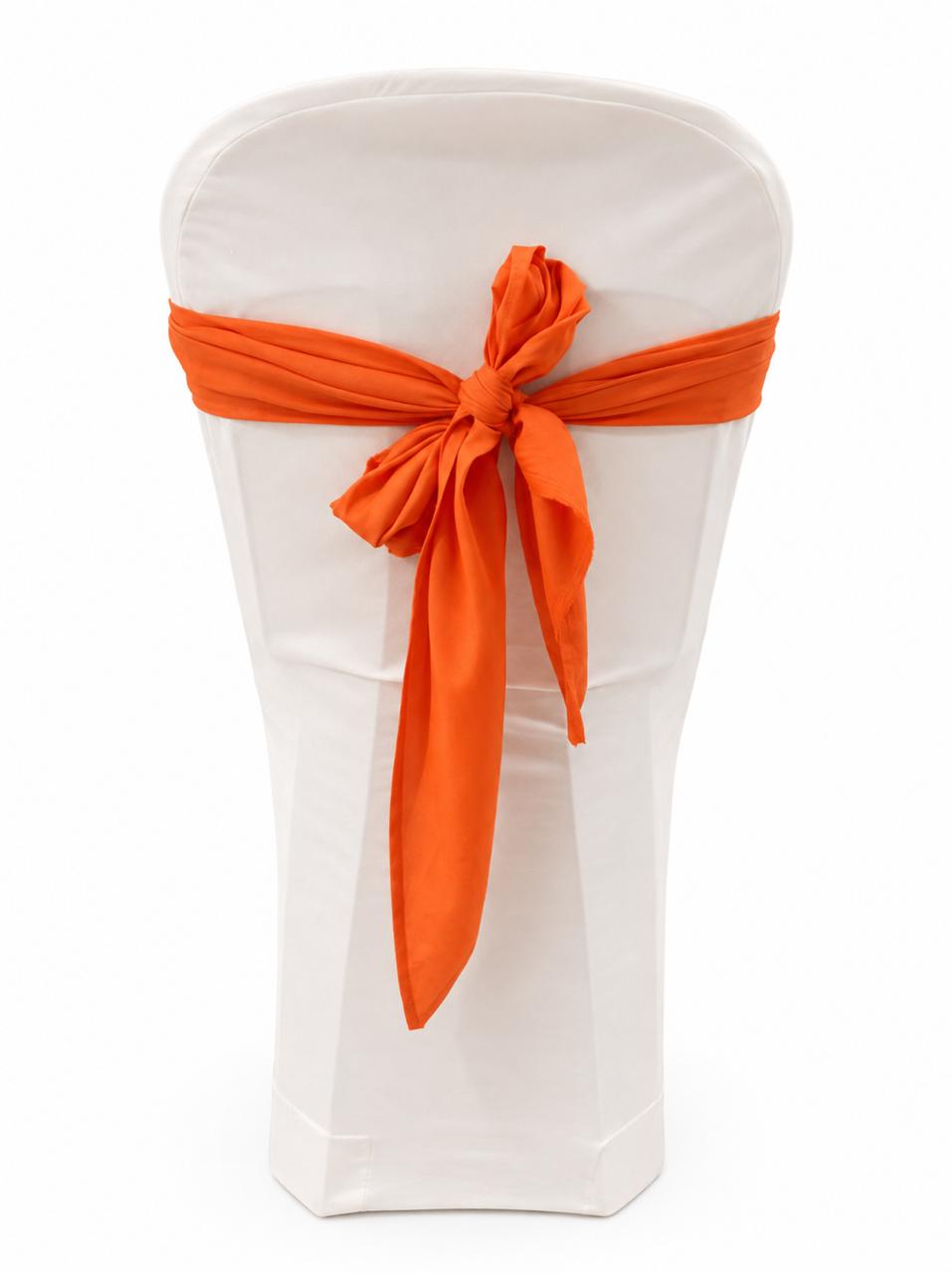 Orange triangle chair tie