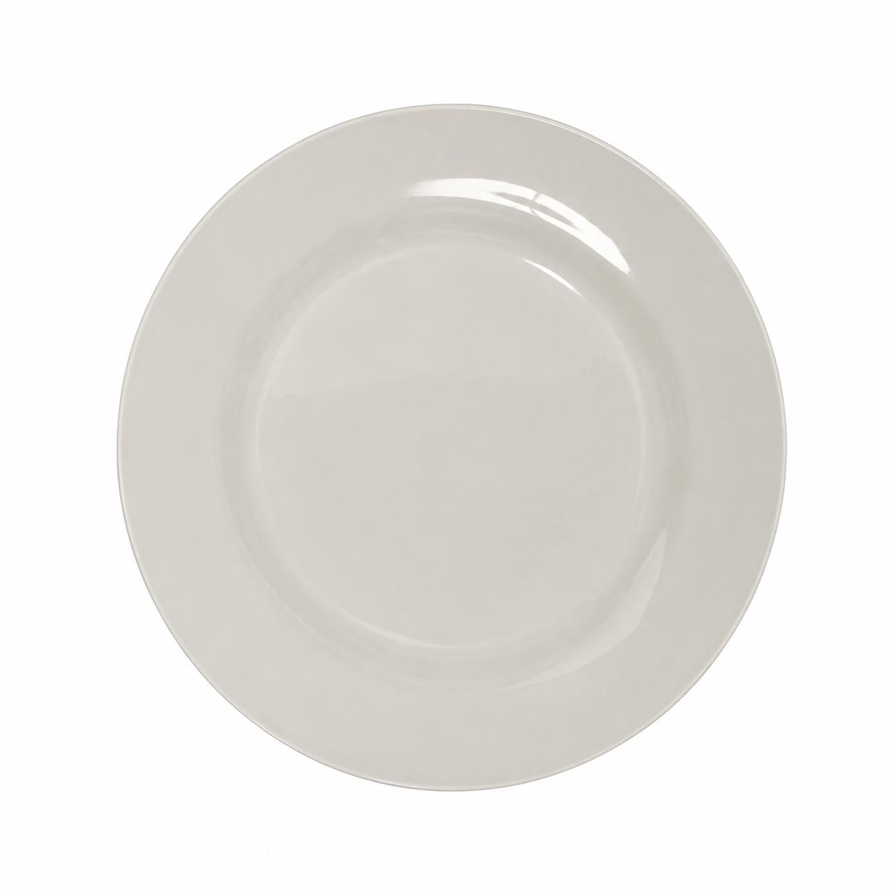 Plain white dinner plate