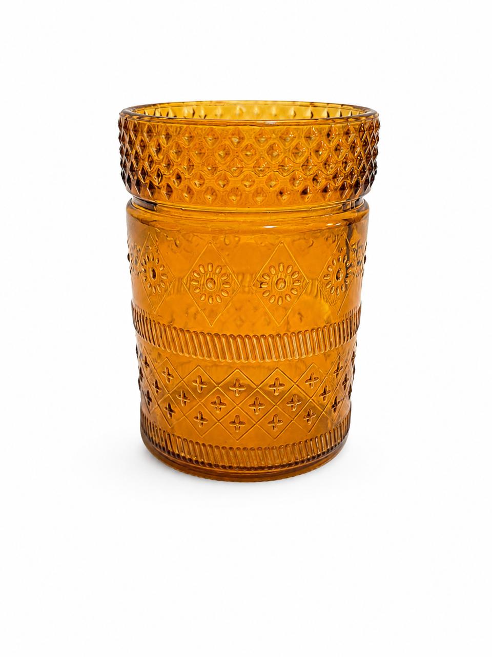 Poetry glass amber
