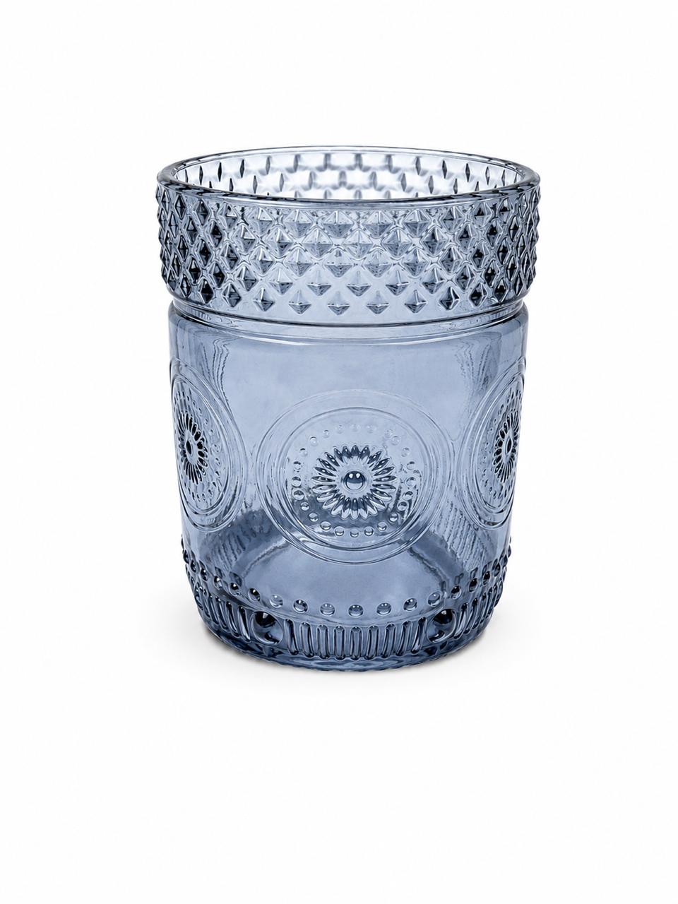 Poetry glass blue