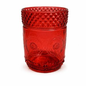 Poetry glass red