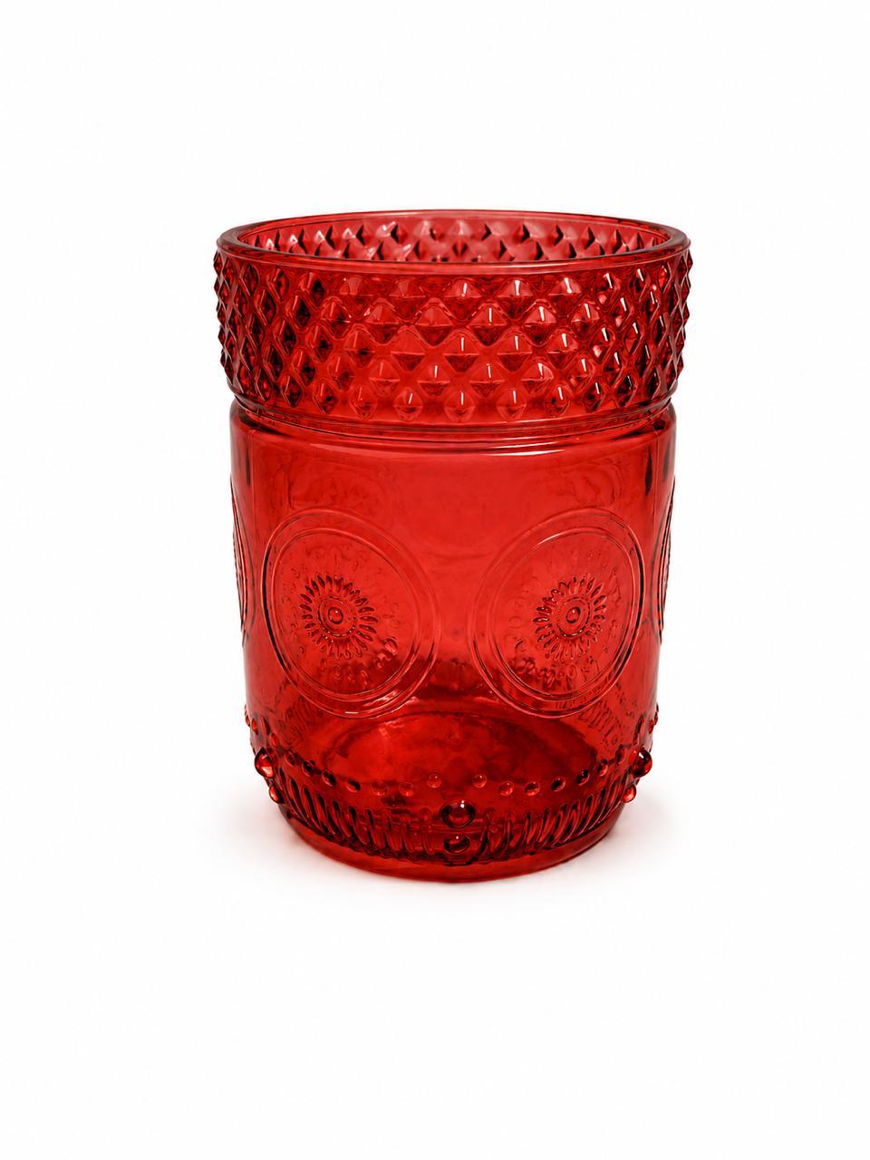 Poetry glass red