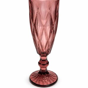 Purple champagne glass