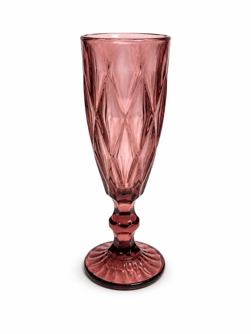 Purple champagne glass