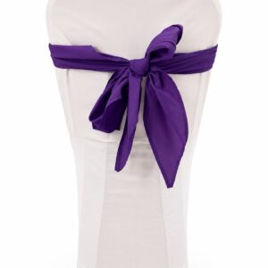 Purple triangle chair tie
