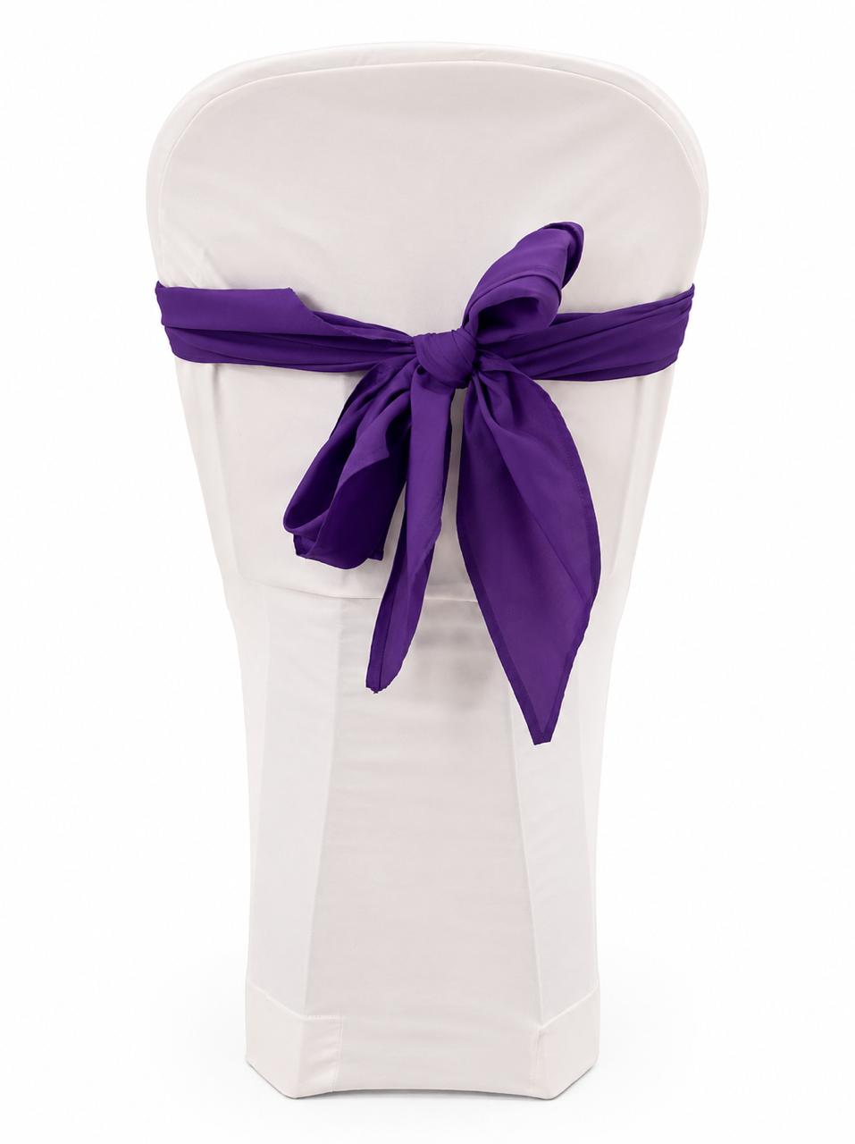 Purple triangle chair tie