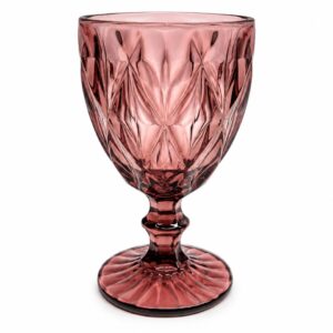 Purple wine glass