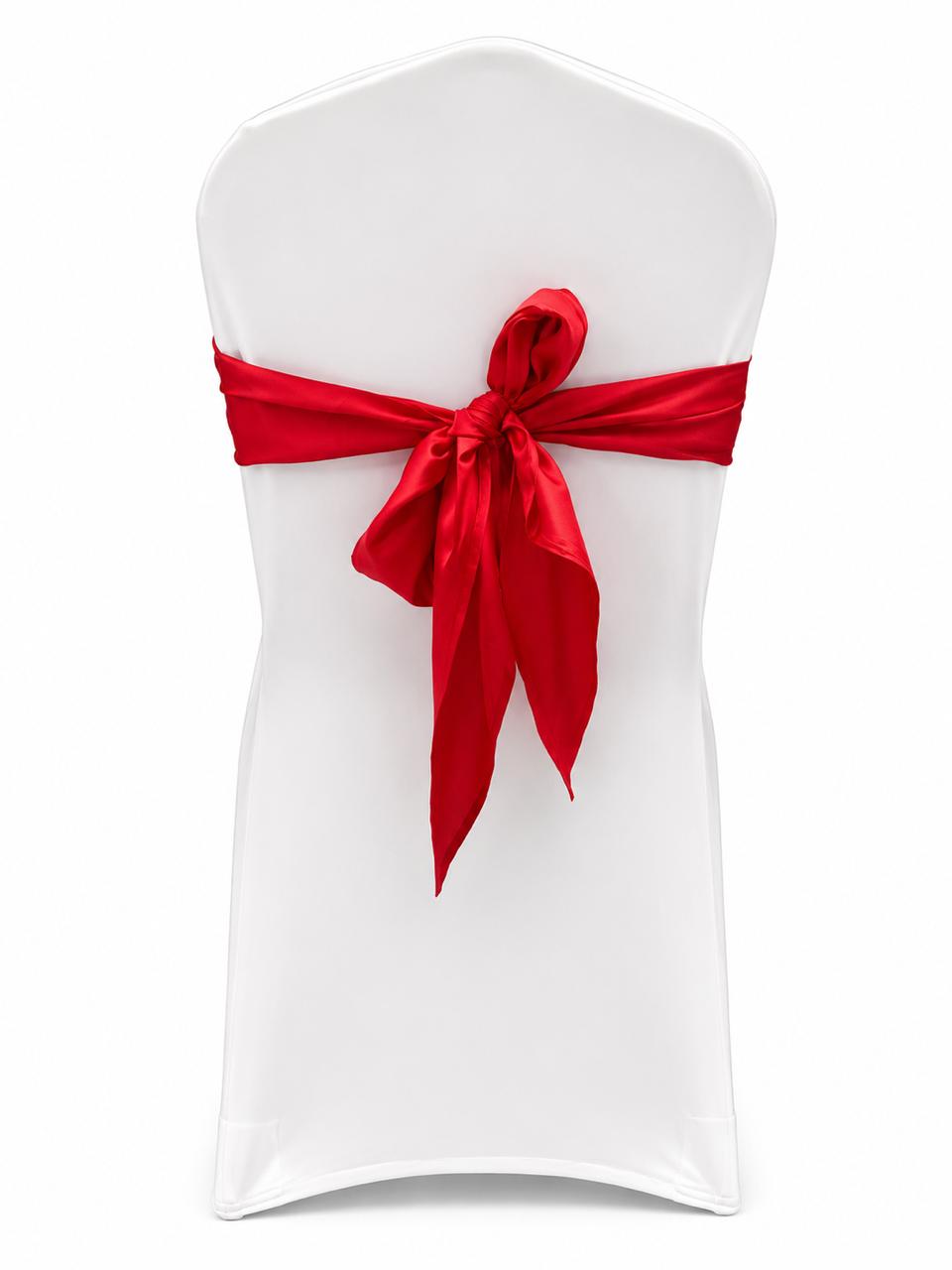 Red triangle chair tie