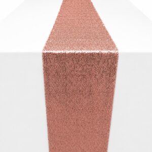Rose gold sequin runner