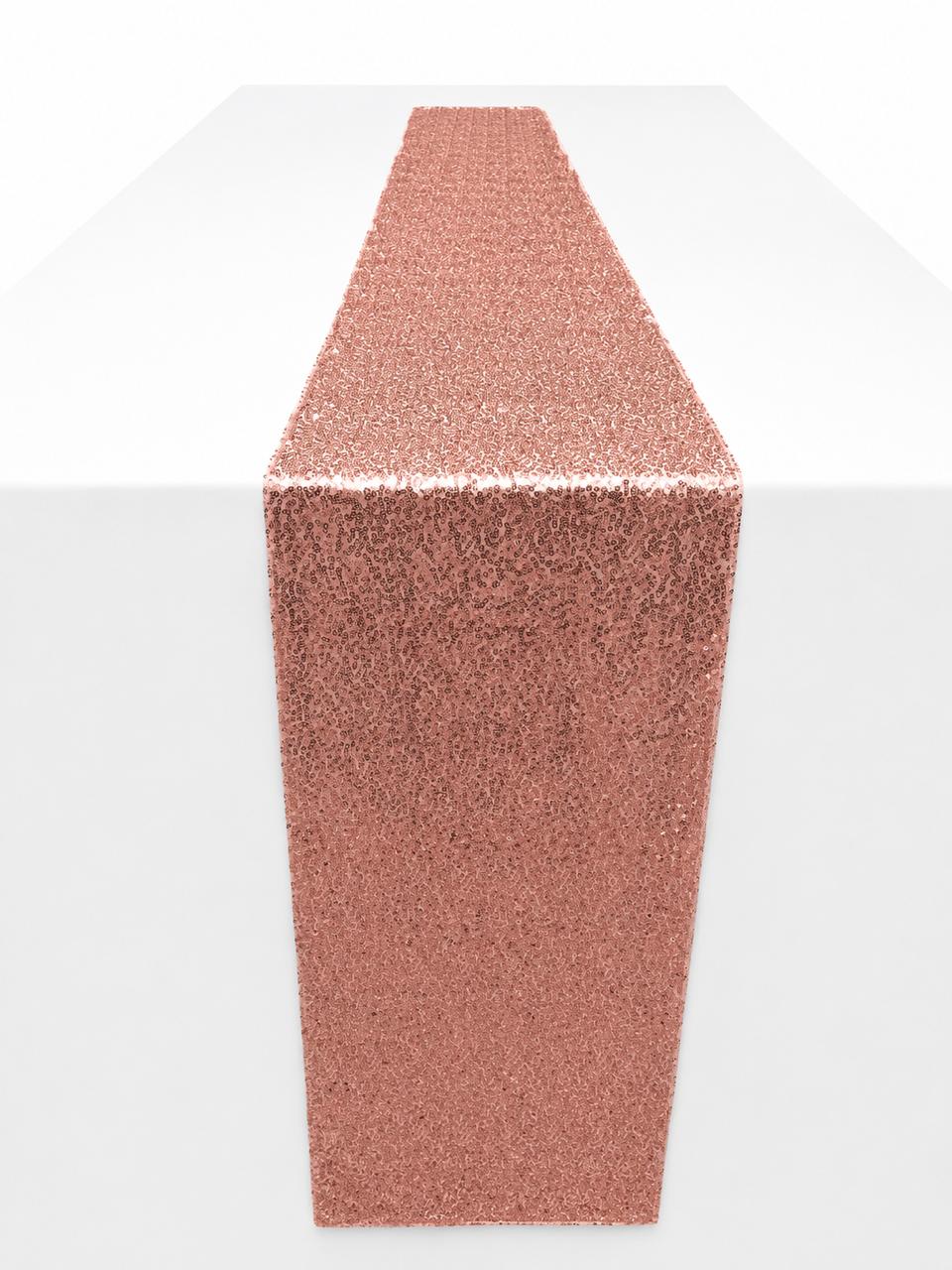Rose gold sequin runner